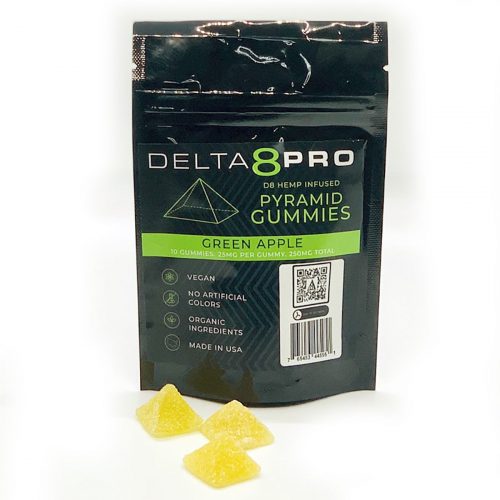 Great Pyramids Delta 8 Gummies - Granny Smith Flavor